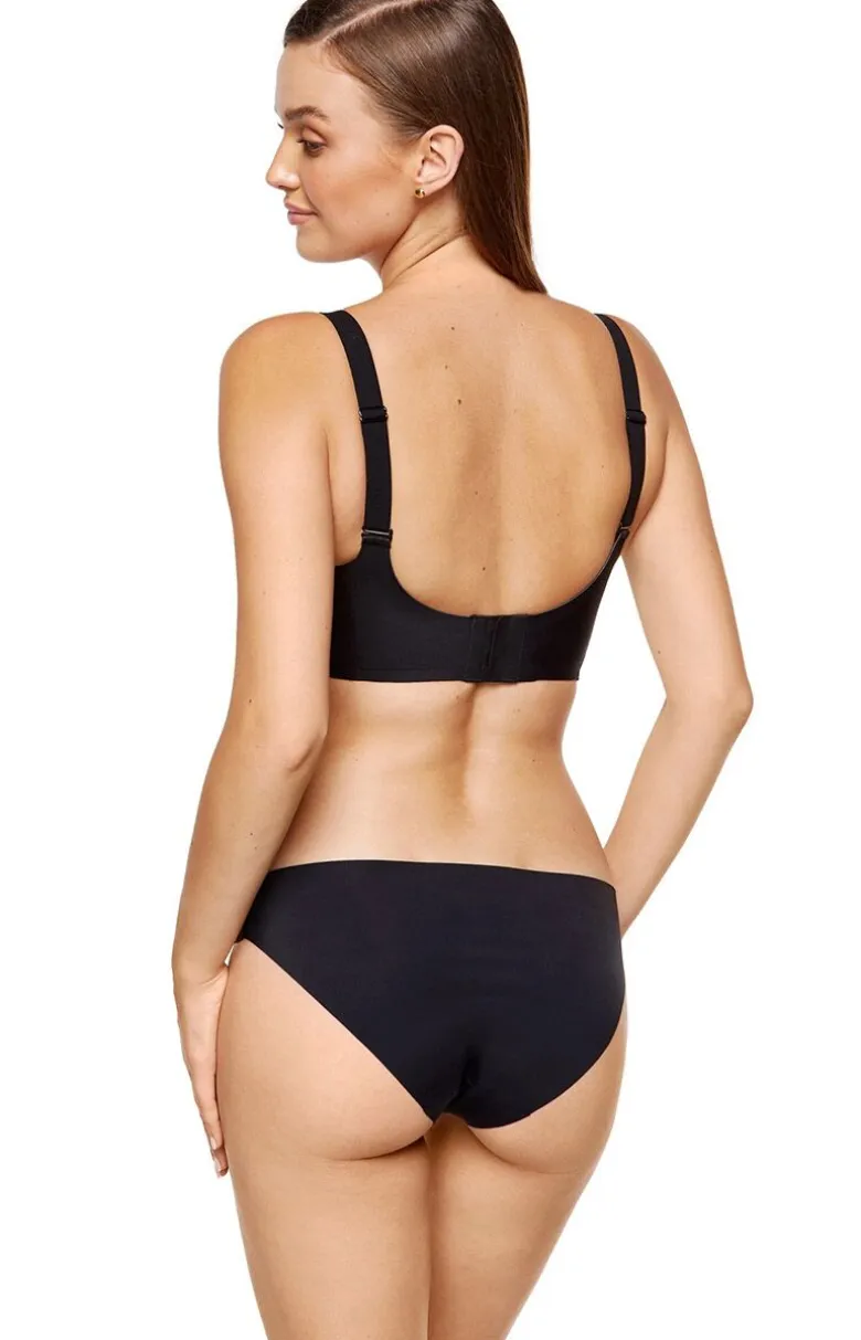 Gorteks czarny biustonosz miękki soft bez fiszbin plus size Misty