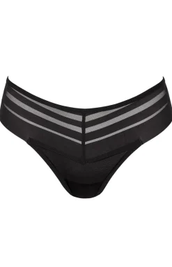 Gorteks stringi damskie czarne Luna S
