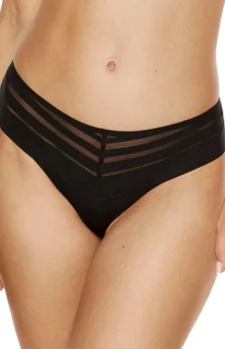 Gorteks stringi damskie czarne Luna S