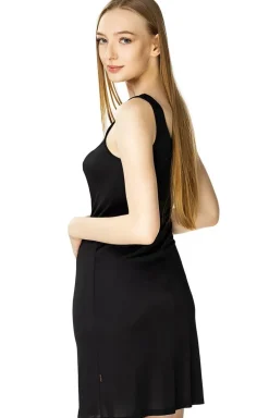 Halka damska na szerokim ramiączku czarna Amanda