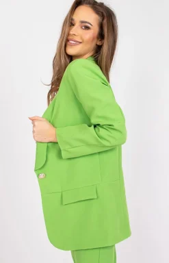 ITALY MODA Moda - Jednorzędowa marynarka damka janozielona DHJ-MA-15621.12X