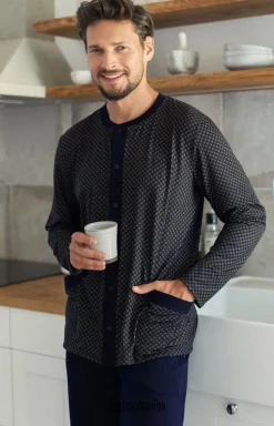 Męskie Italian Fashion Piżamy Męskie - Joachim piżama męska dł.dł.