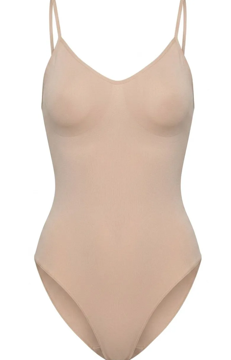 Julimex beżowe body damskie Bamboo