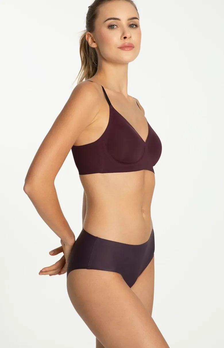 Julimex figi damskie Dark Plum Simple Classic