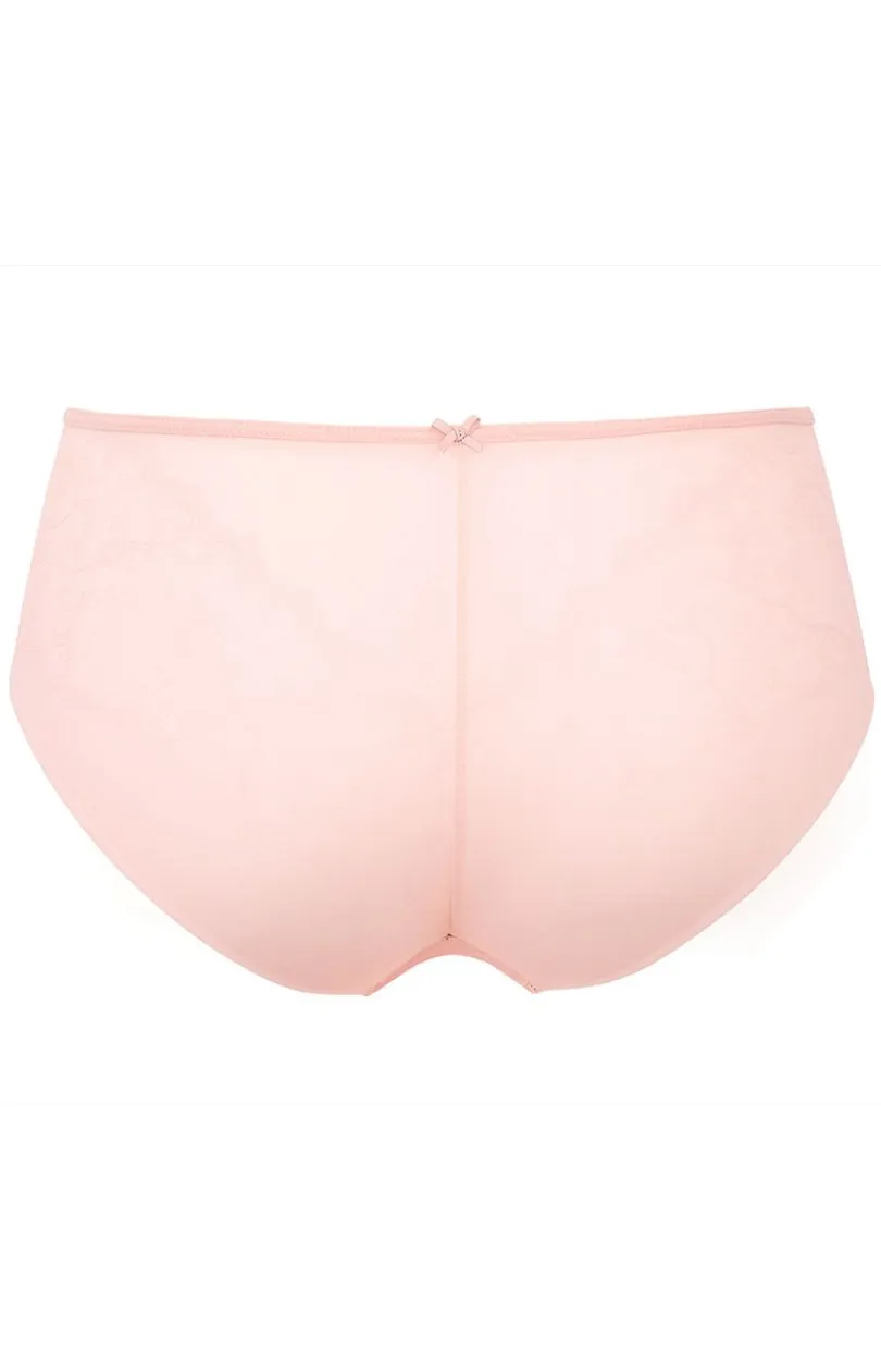 Damskie Le Vernis Figi Hipster|Panty Damskie - Kayczne figi dakie pudrowy róż Roance V-F20