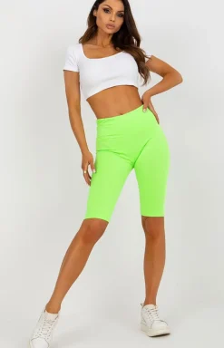 Damskie EX MODA Legginsy|Kolarki Damskie - Kolarki damskie zielone EM-LG-574-1.40