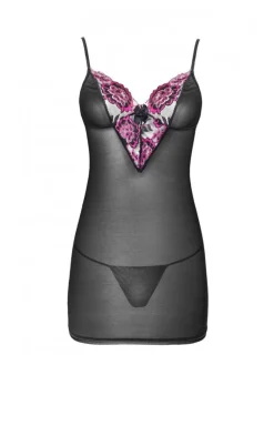 Damskie LivCo Corsetti Fashion Koszulki|Seksowna Koszula Nocna - Komplet bielizny koszulka i stringi Loritan LC 99185