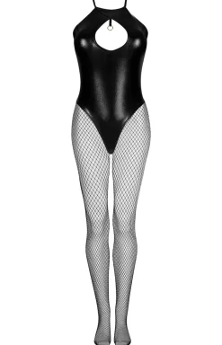 Komplet czarne body i kabaretki Dark Magnet
