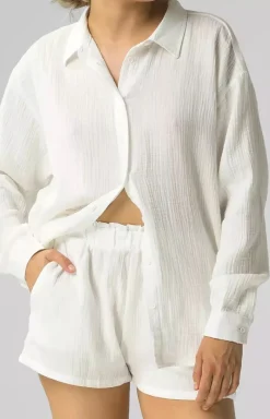 Damskie ATLANTIC Piżamy Damskie Krótkie|Bielizna Homewear - Komplet damski Muślin HLP-476