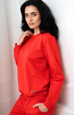 Italian Fashion Moda|Bielizna Homewear - Kopet dreowy z długi rękawe i długii podniai Panaa
