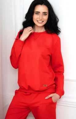 Italian Fashion Moda|Bielizna Homewear - Kopet dreowy z długi rękawe i długii podniai Panaa