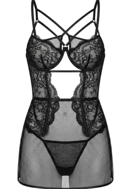 Damskie LivCo Corsetti Fashion Seksowna Koszula Nocna|Koszula Nocna Na Ramiączkach - Koronkowa koszulka nocna damska Cielo
