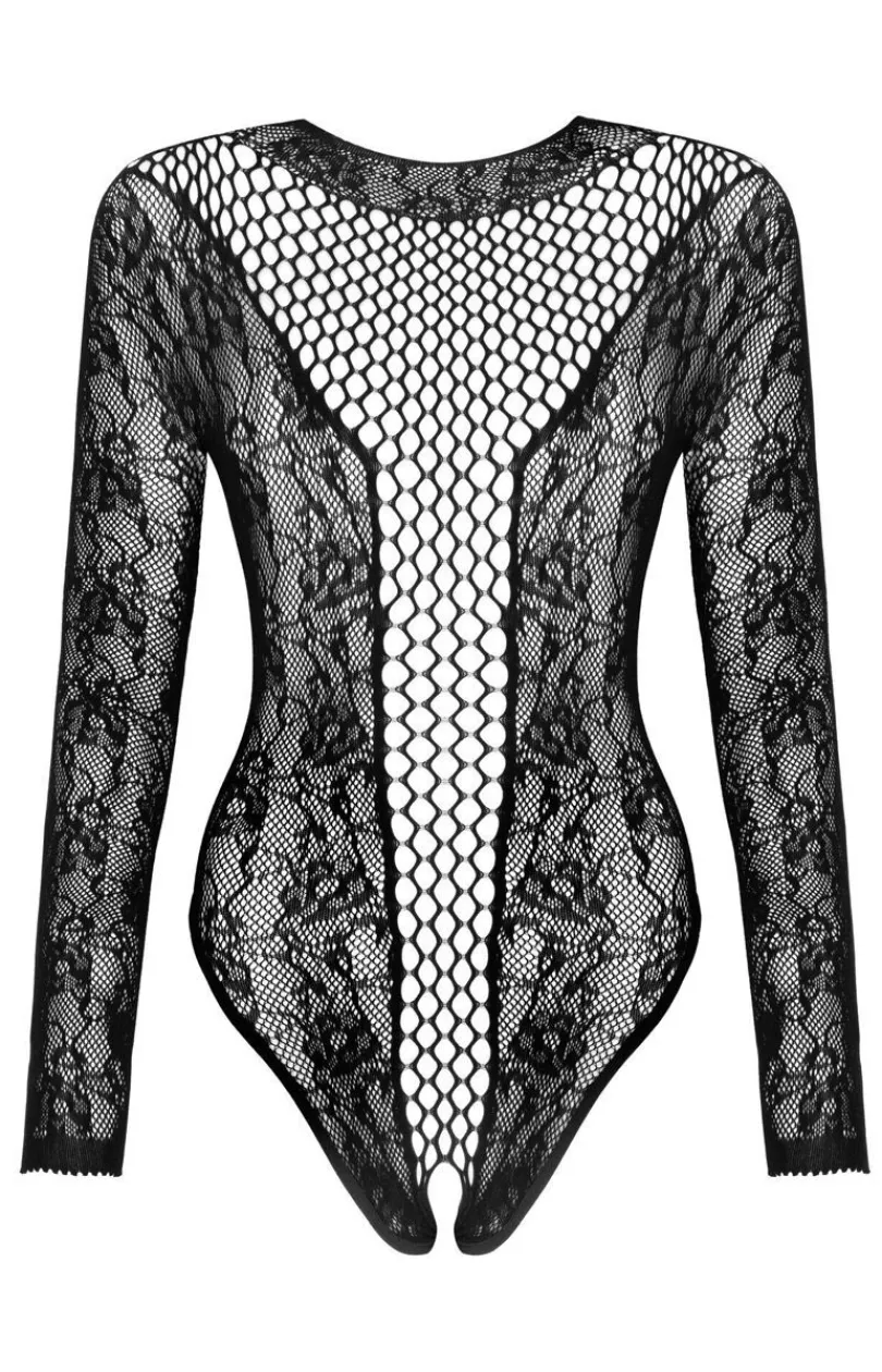 Beauty Night Bodystocking|Body - Koronkowe body z otwartym krokiem Monserrat