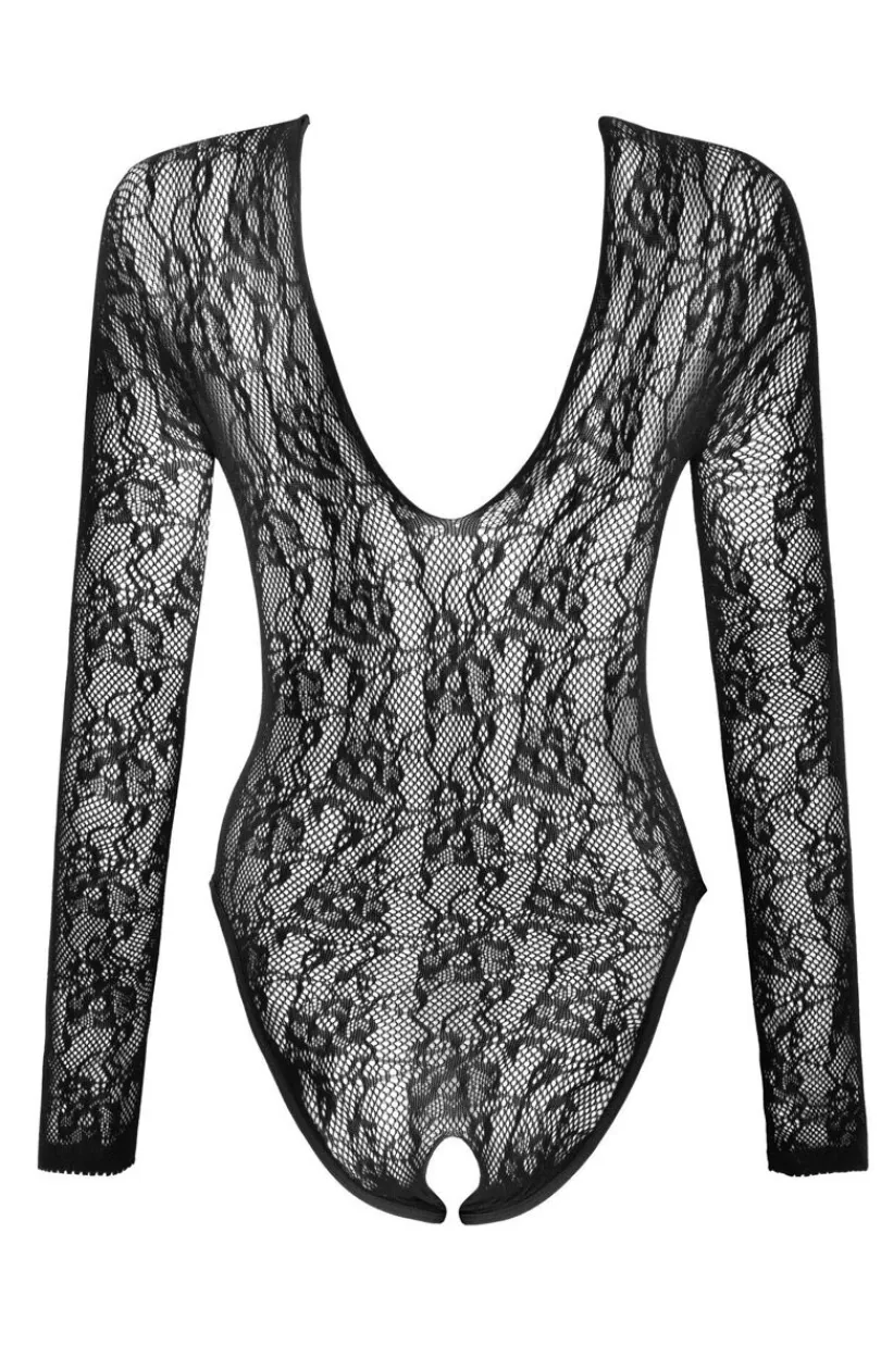 Beauty Night Bodystocking|Body - Koronkowe body z otwartym krokiem Monserrat