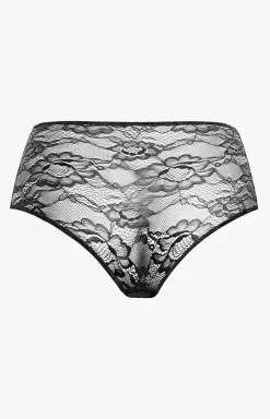 Damskie Pierre Cardin Figi Damskie|Figi Koronkowe - Koronkowe figi damkie czarne 365