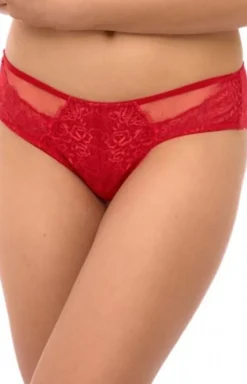 Damskie Lupoline Biustonosze Braletka|Panty Damskie - Koronkowe figi damskie czerwone 2523