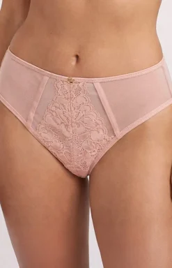 Koronkowe figi damskie pudrowy róż Jasmin 19152