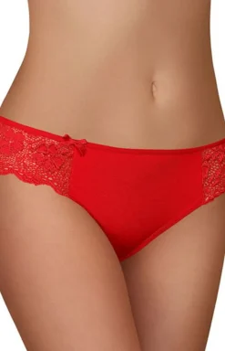 Damskie MODO Stringi Z Koronką|Stringi Damskie - Koronkowe tringi dakie czerwone 65