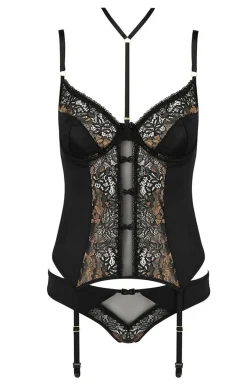 Casmir Body|Gorsety - Koronkowy komplet gorset i stringi Divine