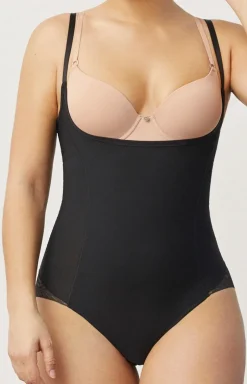 Korygujące body damskie pod biust czarne 19627