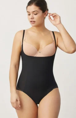 Korygujące body damskie pod biust czarne 19627