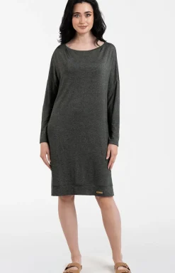 Damskie Italian Fashion Koszule Nocne|Koszule Nocne Damskie - Kozua nocna daka cieno zara z długi rękawe Akord