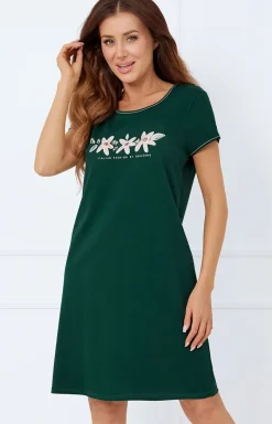 Damskie Italian Fashion Koszule Nocne|Koszule Nocne Damskie - Kozula nocna damka na krótki rękaw Floria