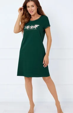 Damskie Italian Fashion Koszule Nocne|Koszule Nocne Damskie - Kozula nocna damka na krótki rękaw Floria