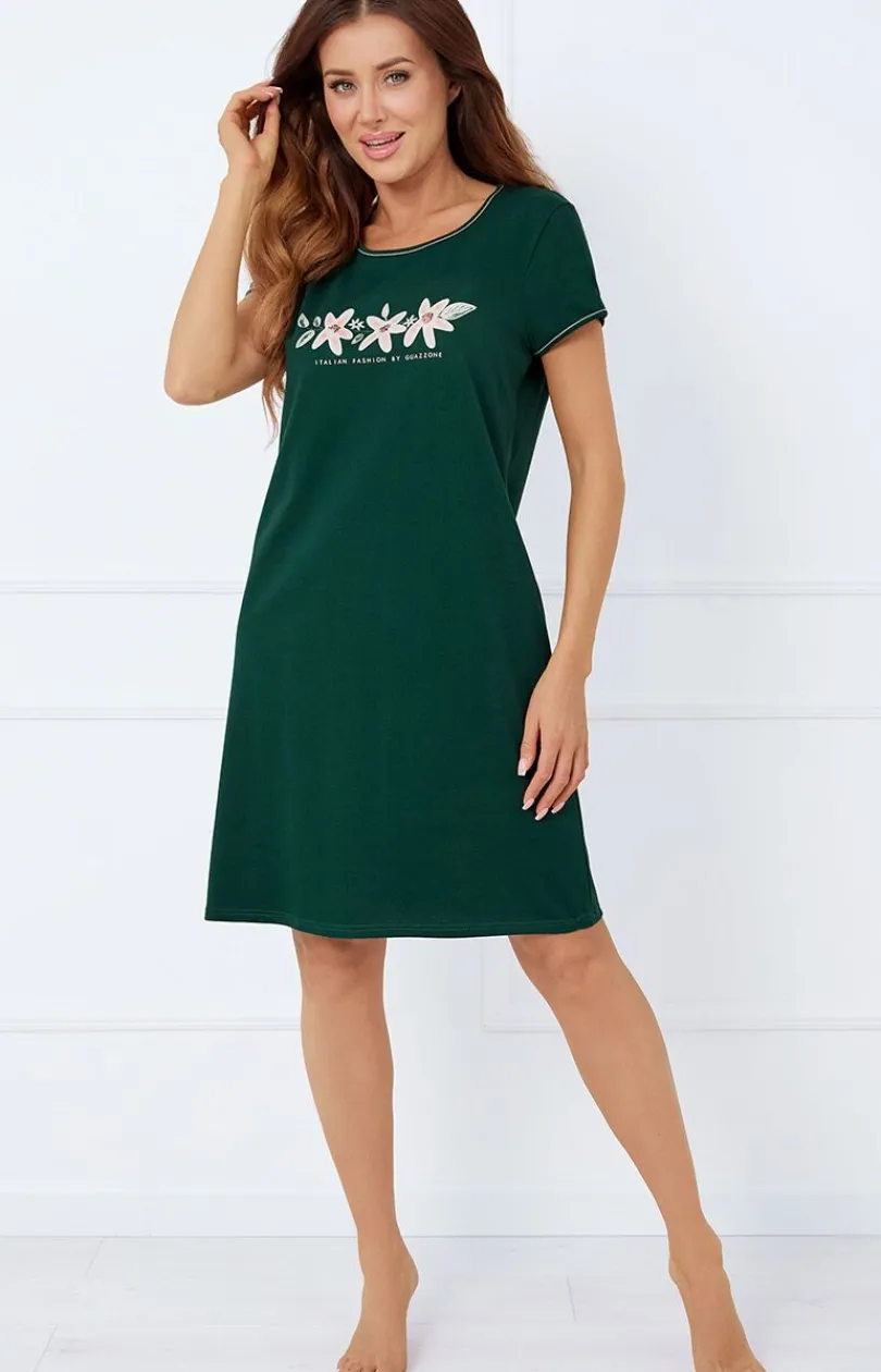 Damskie Italian Fashion Koszule Nocne|Koszule Nocne Damskie - Kozula nocna damka na krótki rękaw Floria
