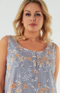 Damskie Italian Fashion Koszule Nocne Damskie|Koszule Nocne - Koszua nocna daska na szerokie raiączko Nidri