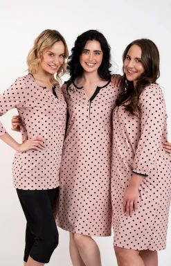 Damskie Italian Fashion Koszule Nocne Damskie|Koszule Nocne - Kozula nocna damka z rękawem 3/4 Margo