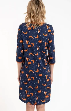 Damskie Italian Fashion Koszule Nocne Damskie|Koszule Nocne - Kozula nocna daka z rękawe 3/4 Wailla