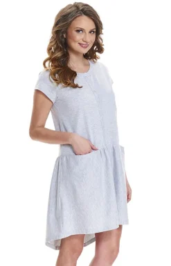 Damskie Doctor Nap Bielizna Ciążowa|Ciążowa Bielizna Nocna - Kozua nocna TCB.9445 Grey eang