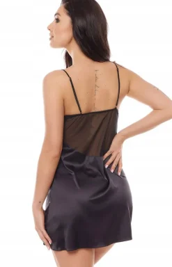 Koszulka nocna babydoll czarna Paradox