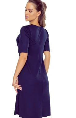 Damskie Eldar Koszule Nocne|Koszule Nocne Damskie - Kozulka nocna damka granatowa Flor