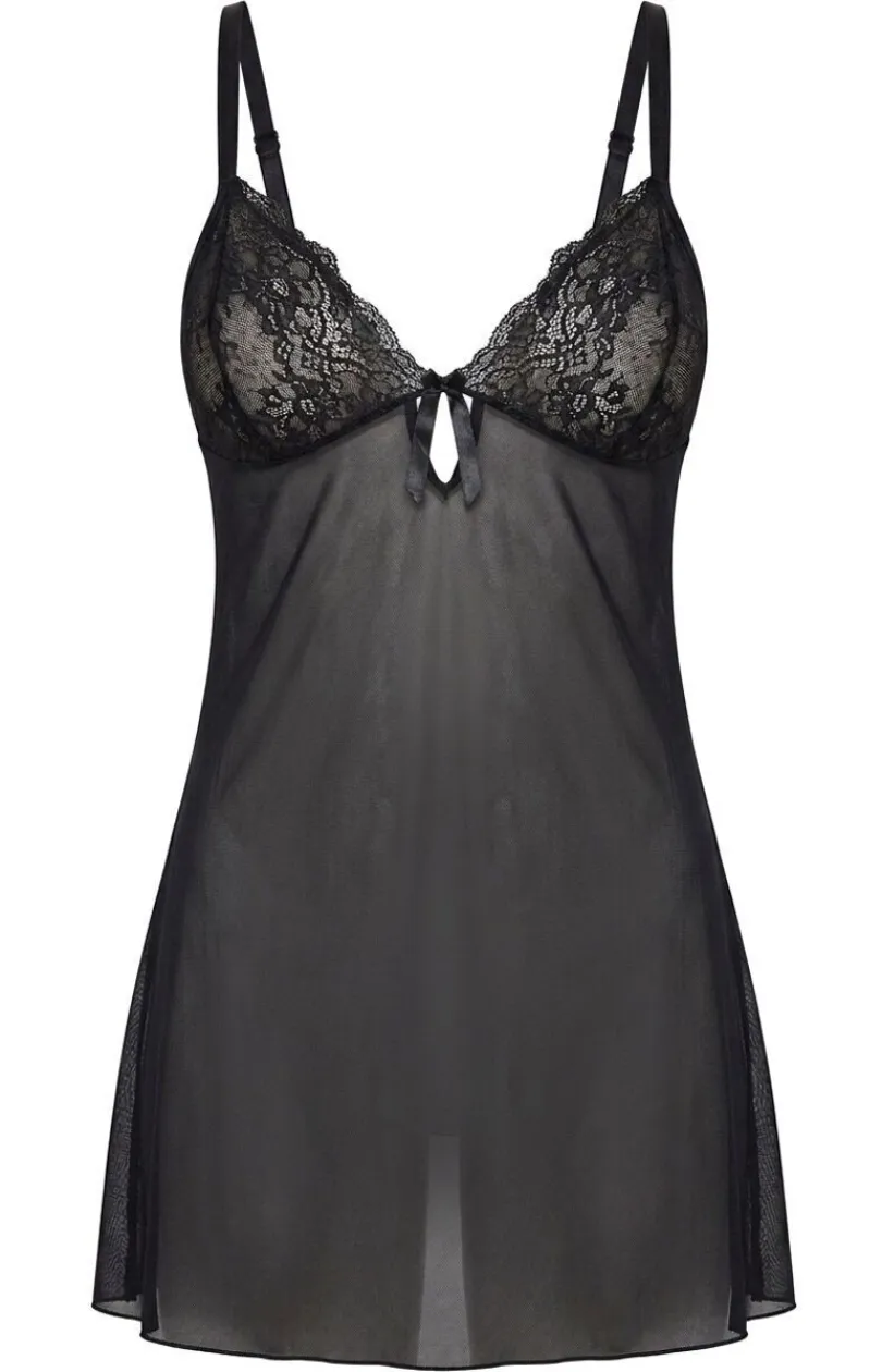 Damskie PariPari Lingerie Bielizna Plus Size|Seksowna Koszula Nocna - Kozuka nocna tiuowa z tringai Back una