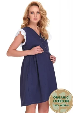Koszulka nocna z bawełny organicznej TCB.9903.COSMOS