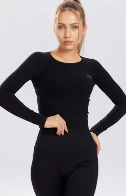 Koszulka Rashguard czarna z długim rękawem Adapt