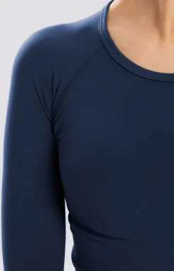 Koszulka Rashguard granatowa z długim rękawem Adapt