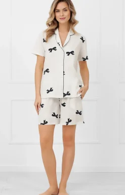 Damskie Italian Fashion Piżamy Damskie Krótkie|Piżamy Damskie - Krótka piżaa daka rozpinana Fiocca