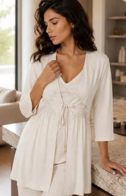 LivCo Corsetti Fashion Szlafroki I Peniuary - Krótki szlafrok damski Suri LC 90021