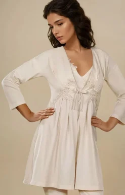 LivCo Corsetti Fashion Szlafroki I Peniuary - Krótki szlafrok damski Suri LC 90021