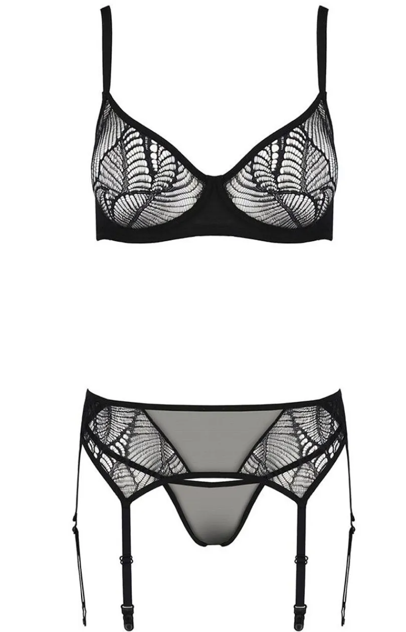 Passion Koszulki|Komplety Bielizny - Leafa komplet koronkowy set ECO