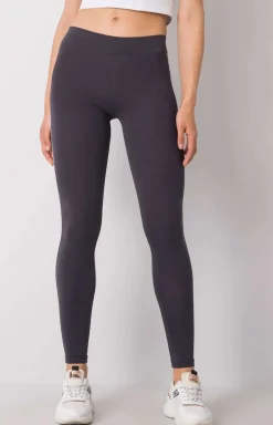 Legginsy damskie ciemnoszare z lampasem RV-LG-R4766.06
