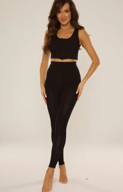 Legginsy damskie czarne Khali 801
