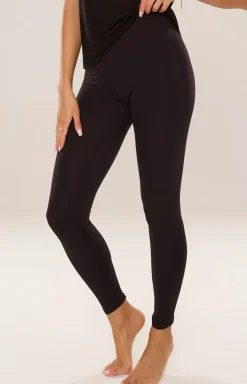 Legginsy damskie długie czarne PALMER 885