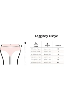 Legginsy prążkowane damskie cappuccino Oseye