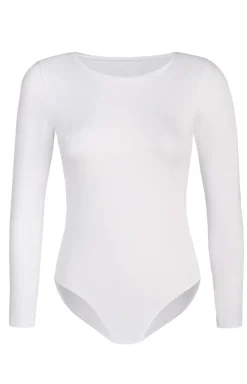 Longsleeve body damskie z długim rękawem białe Longy 2404