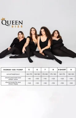 Damskie Mona Queen Size Legginsy|Legginsy Damskie - Luiza 120 DEN 3D legginsy damskie