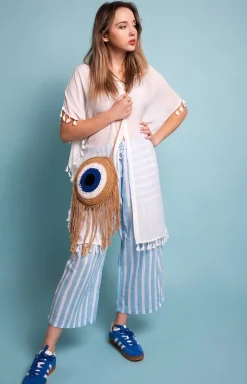 Mała pleciona torebka damska w stylu boho Izzy tr24183-1